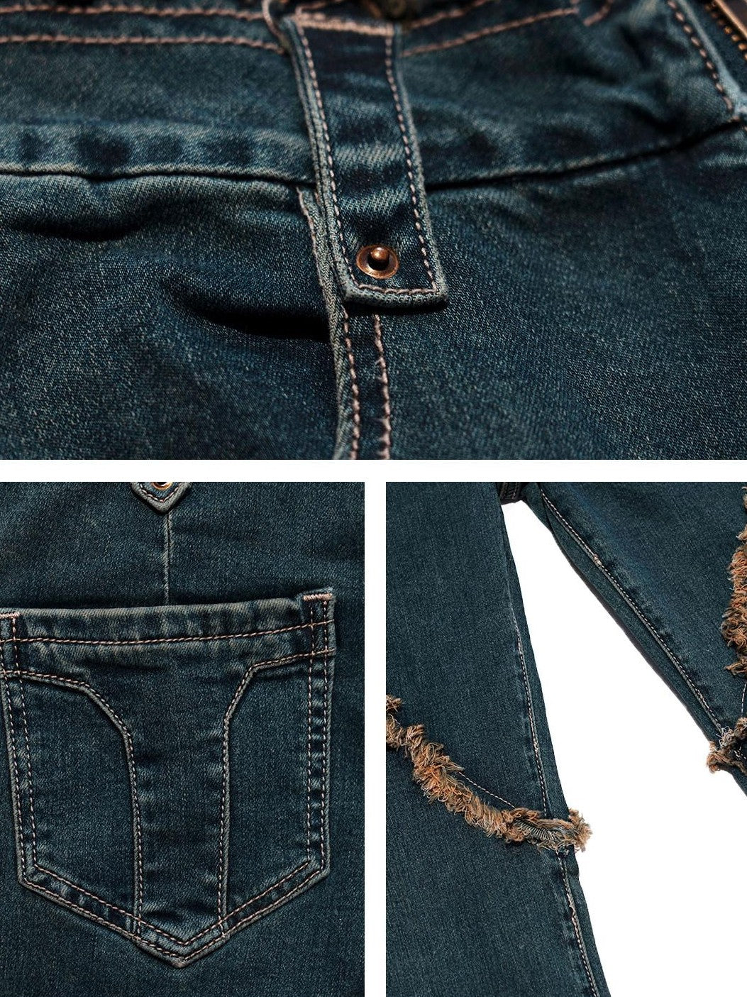 NextPassport MOF Deep Indigo Raw Hem Slim Fit Slight Stretch Women's Cotton Denim Flare Jeans