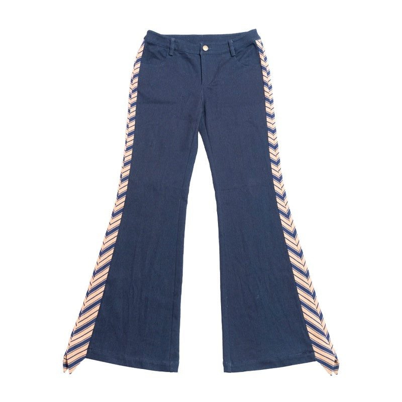 NextPassport_MOF_Denim_Blue_Patchwork_Striped_Tie_Women's_Relaxed_Wide_Leg_Flare_Pants_918528173872_MISSTT