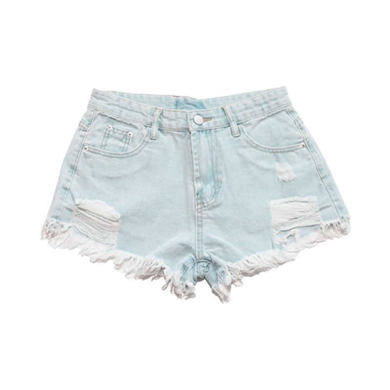 NextPassport_MOF_Distressed_Fringe_Asymmetric_Straight_Leg_Cotton_Women's_Hot_Pants_908294040112_MISSTT