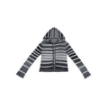 NextPassport_MOF_Gray_White_Ombre_Stripe_Hooded_Buttoned_Slim_Fit_Women's_Knitted_Cardigans_846210096262_MISSTT