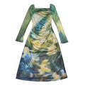 NextPassport_MOF_Green_New_Chinese_Style_Water_Floral_Mesh_Women's_Tulle_Casual_Maxi_Dresses_914157018692_MISSTT