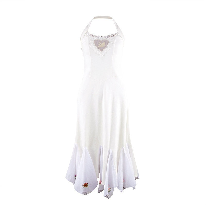 NextPassport_MOF_Ivory_Swan_Embroidered_Lace_Ruffle_Mermaid_Women's_Cotton_Halter_Maxi_Dresses_700998124839_MISSTT