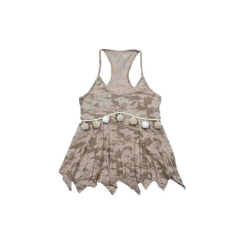 NextPassport_MOF_Khaki_Patterned_Knit_Irregular_Hem_Pompom_Women's_Viscose_Nylon_Blend_Camisoles_775672215924_MISSTT