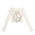 NextPassport_MOF_Light_Gray_Knit_Striped_Distressed_Lapel_Boat_Neck_Women's_Cotton_Cardigans_890114992830_MISSTT