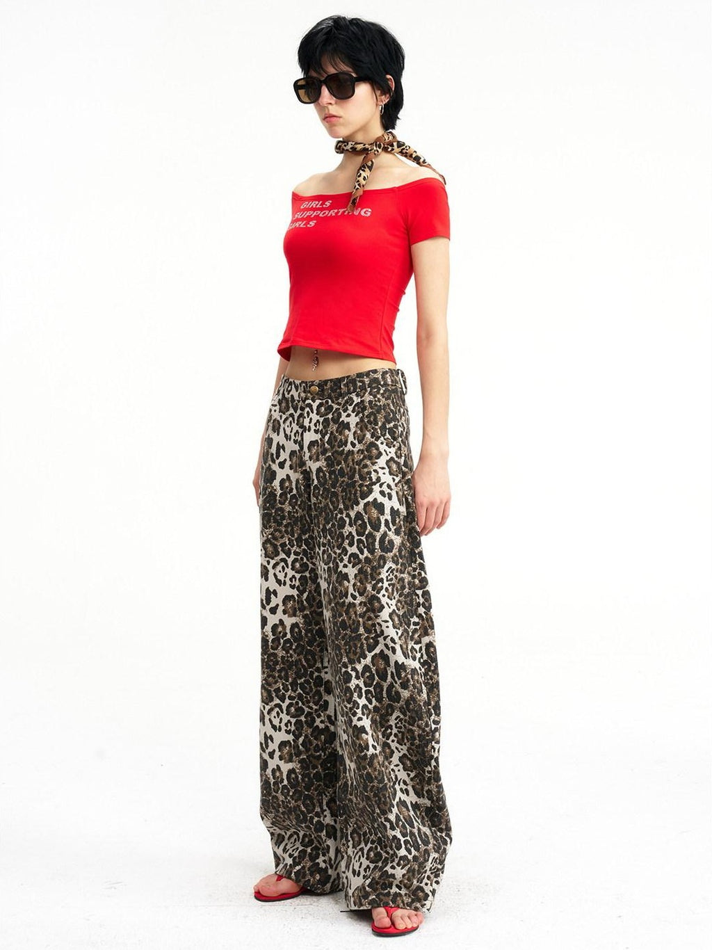 NextPassport MOF Multicolor Rhinestone Lettering Off Shoulder Women's Cotton Crop Tops