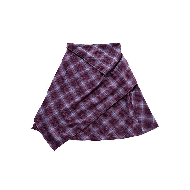 NextPassport_MOF_Plaid_Patchwork_Asymmetric_Convertible_Women's_Cotton_Blend_Midi_Skirts_857181034378_MISSTT