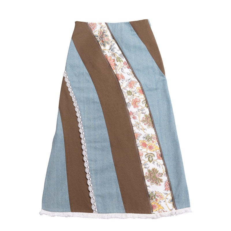NextPassport_MOF_Vintage_Tri_Color_Swirl_Patchwork_Low_Waist_Women's_Denim_Maxi_Skirts_766881276731_MISSTT