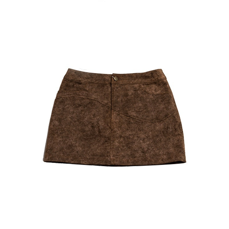 NextPassport_MOF_Wasteland_Brown_Shark_Pleat_Vest_Women's_Cotton_Matching_Skirt_Sets_814795431601_MISSTT