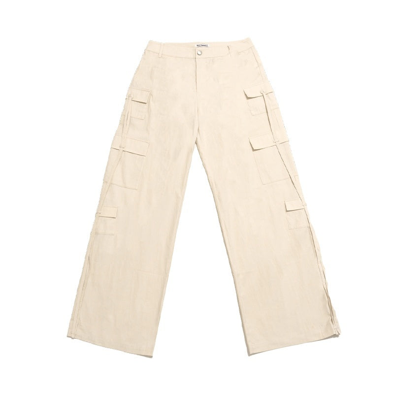 NextPassport_MOF_White_Multi_Pocket_Drawstring_Straight_Leg_Women's_Cotton_Cargo_Pants_889761617432_MISSTT