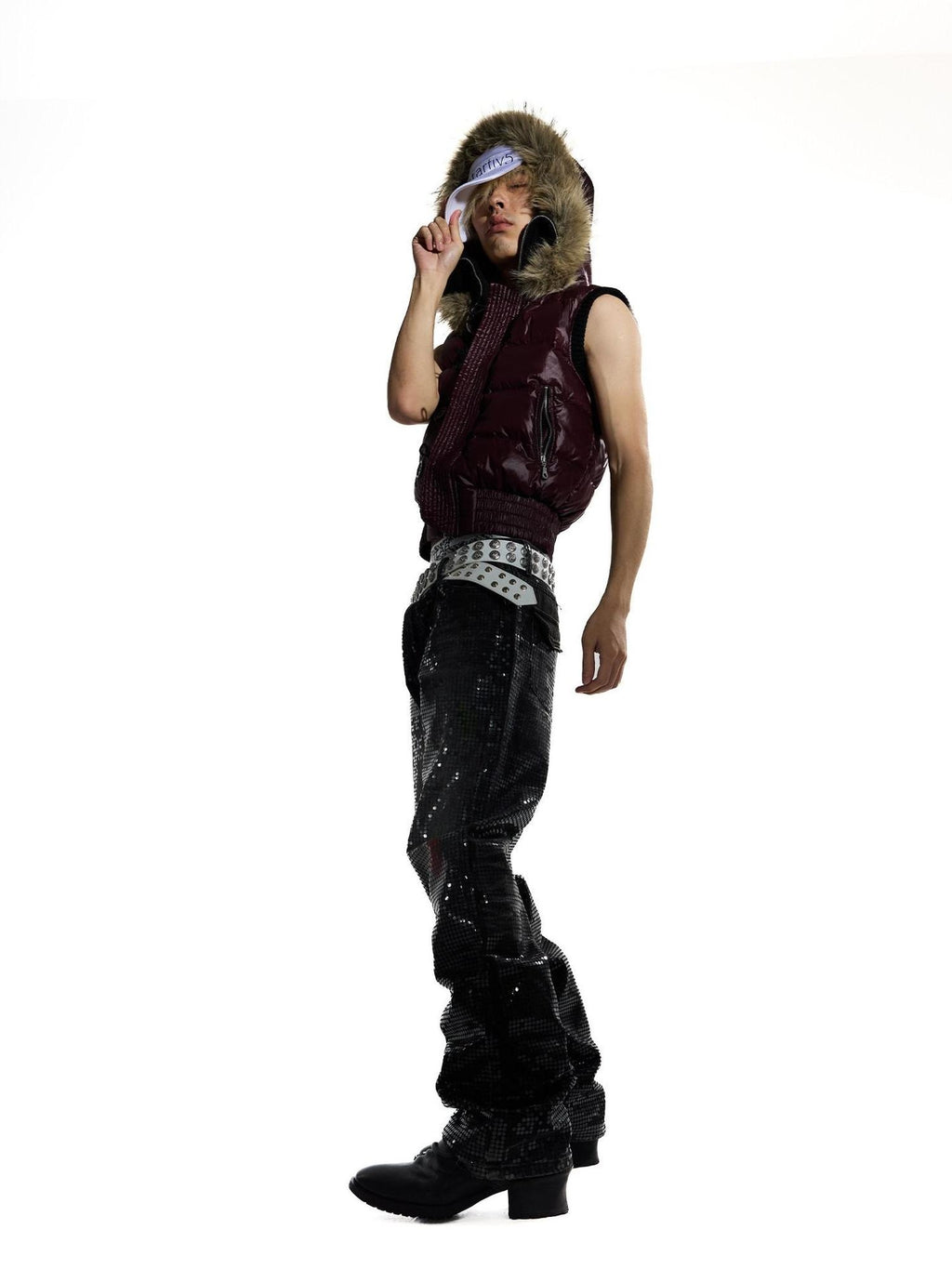 Night Lab 3D Windproof Patchwork Hooded Minimalist Loose Unisex Duck Down Vests