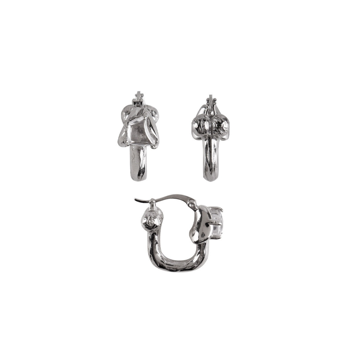 Night_Lab_Affordable_Silver_Tone_Minimalist_Couple_Matching_Dangle_Earrings_MISSTT