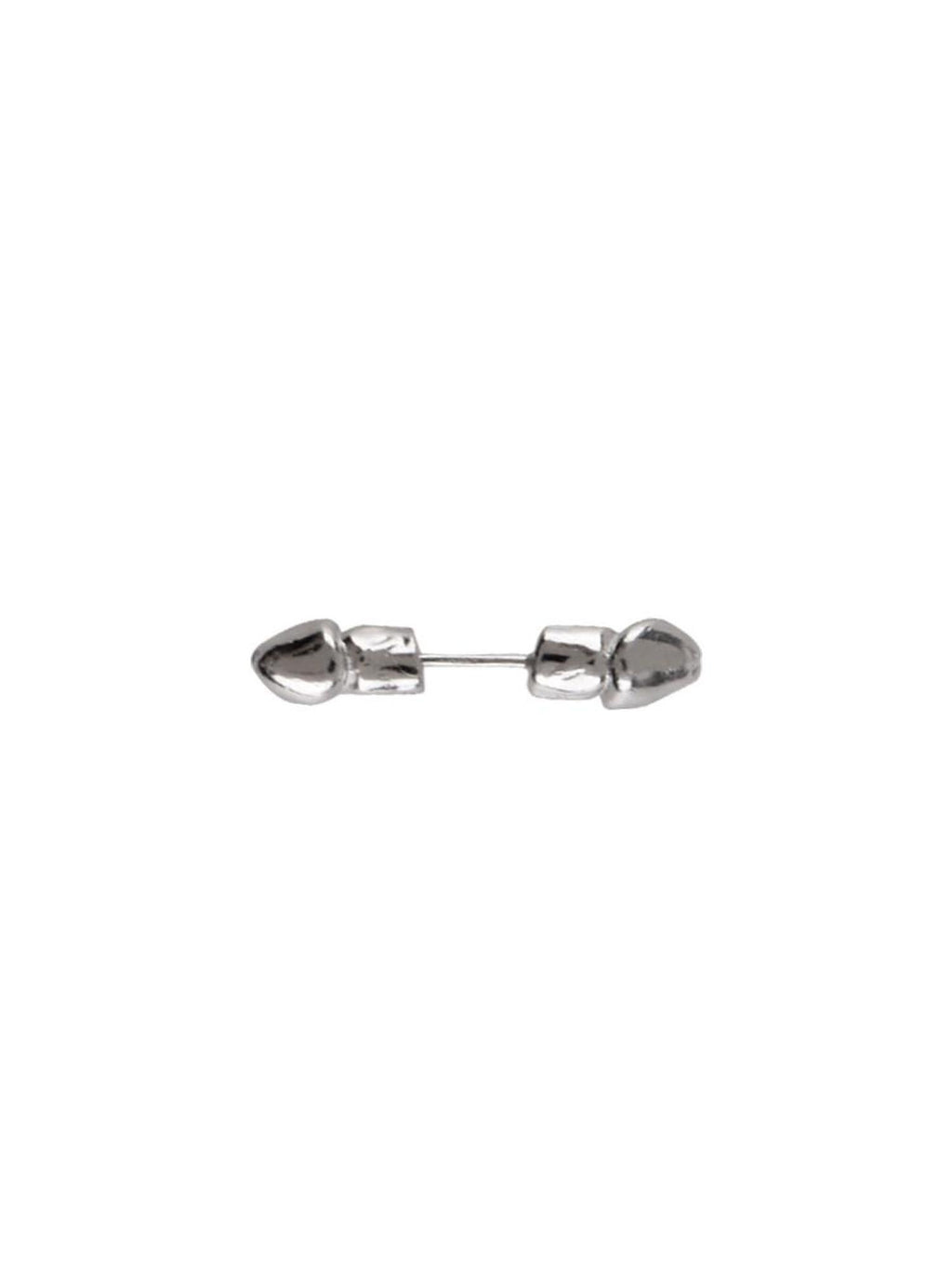 Night Lab Affordable Silver Tone Minimalist Couple Matching Dangle Earrings