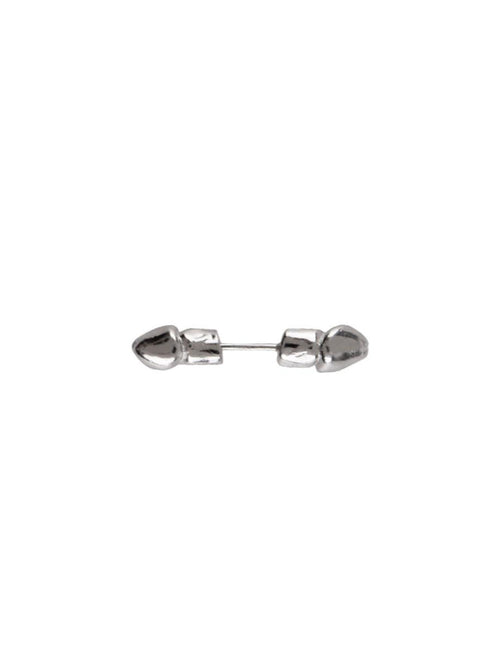 Night Lab Affordable Silver Tone Minimalist Couple Matching Dangle Earrings