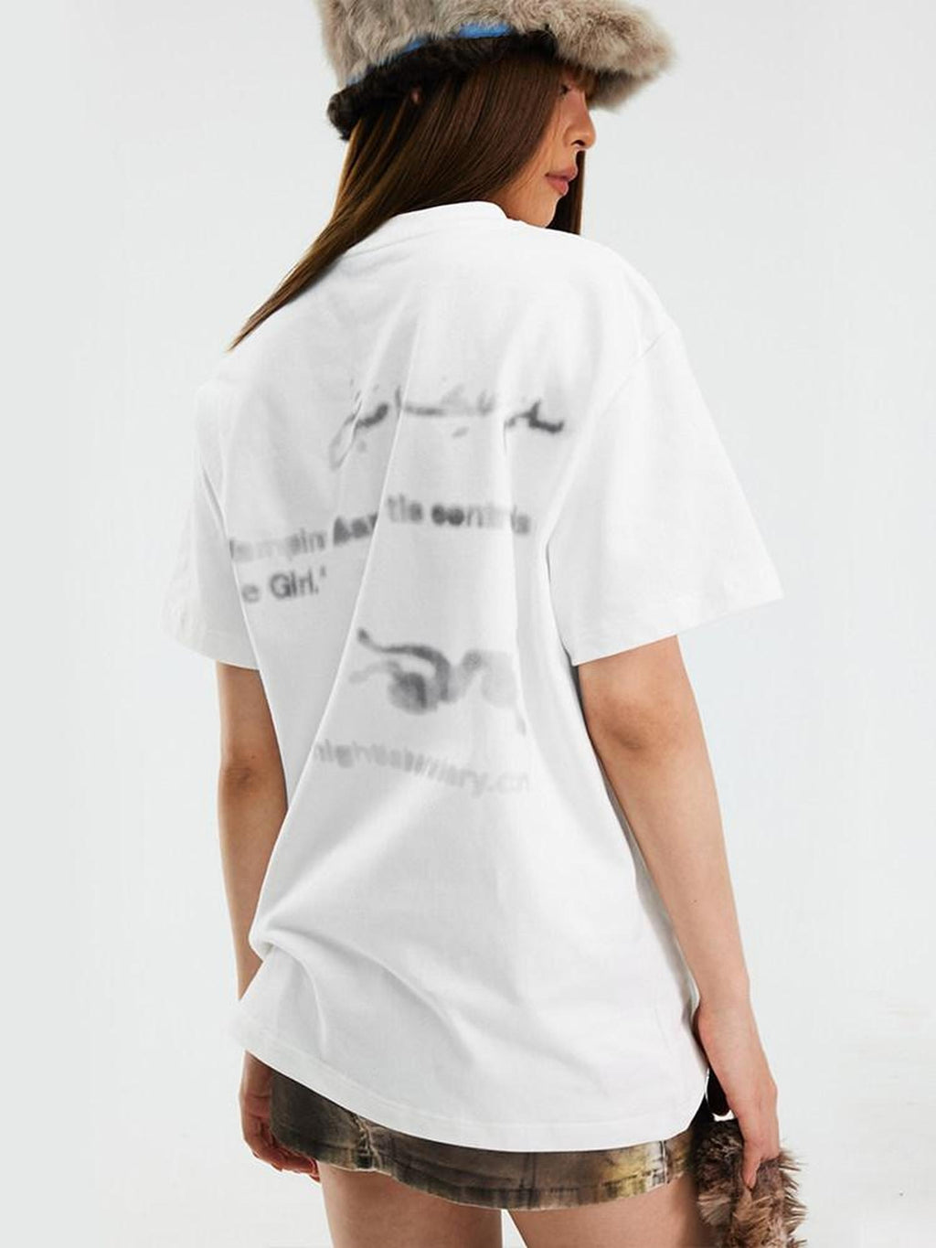 Night Lab Breathable Cotton Loose Fit Creative Print Unisex Crew Neck Long Sleeve T-Shirts