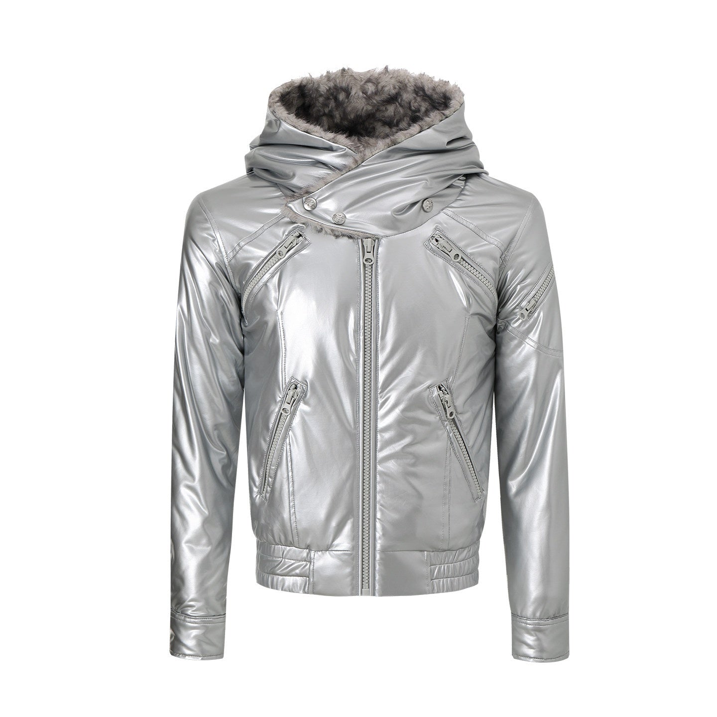 Night_Lab_High_Gloss_Pu_Leather_Hooded_Fur_Trim_Insulated_Silver_Teen_Puffer_Jackets_MISSTT