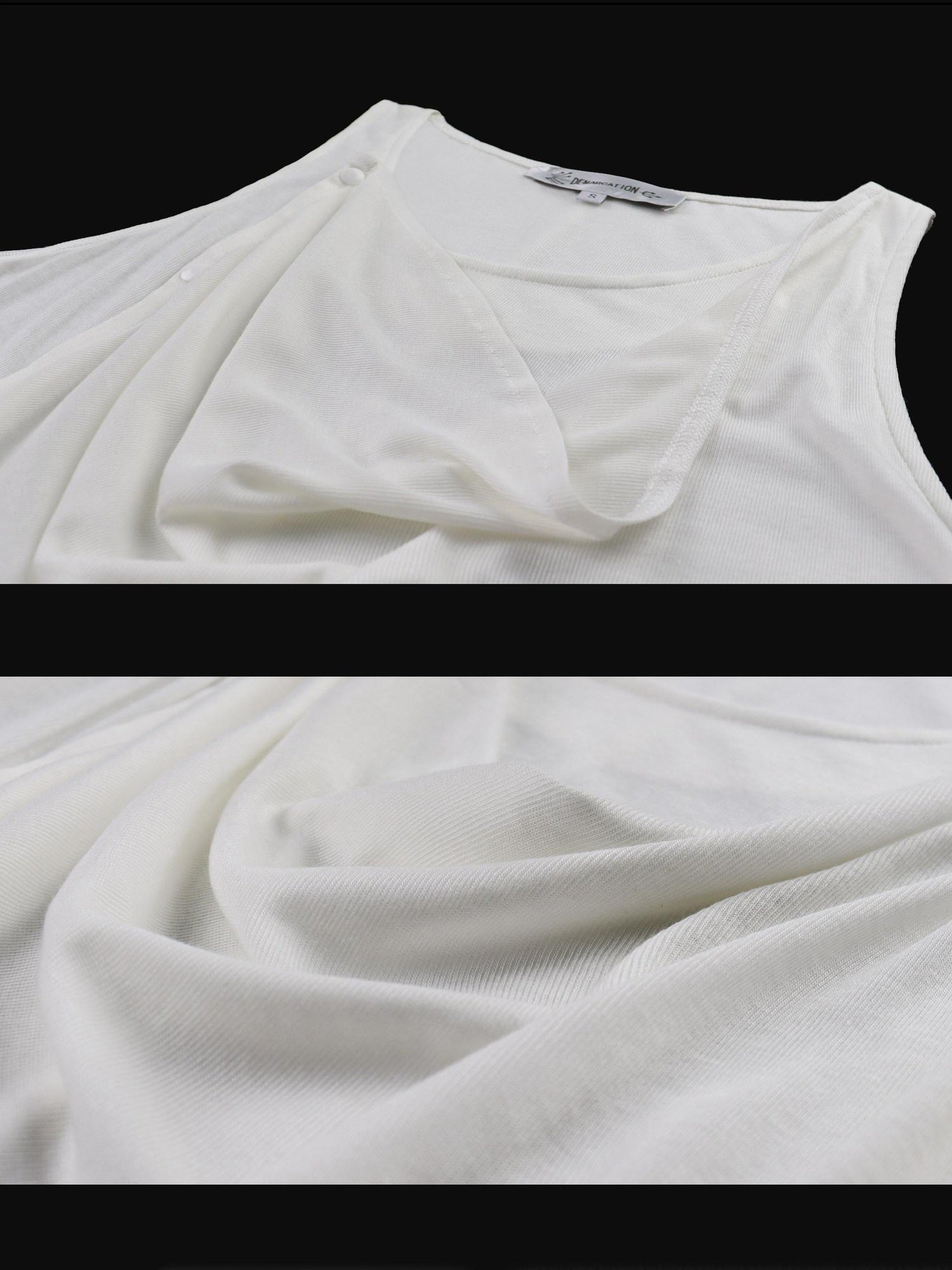 Night Lab Moisture Wicking Silk Slim Asymmetric Trendy Teen Casual Solid Tank Tops
