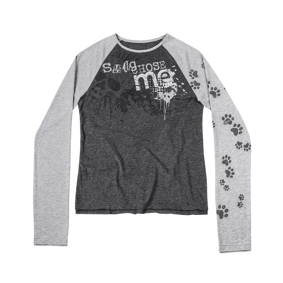 Night_Lab_Paw_Print_Heart_Skeleton_Digital_Print_Women's_Cotton_Long_Sleeve_T-shirts_1069147979951_MISSTT
