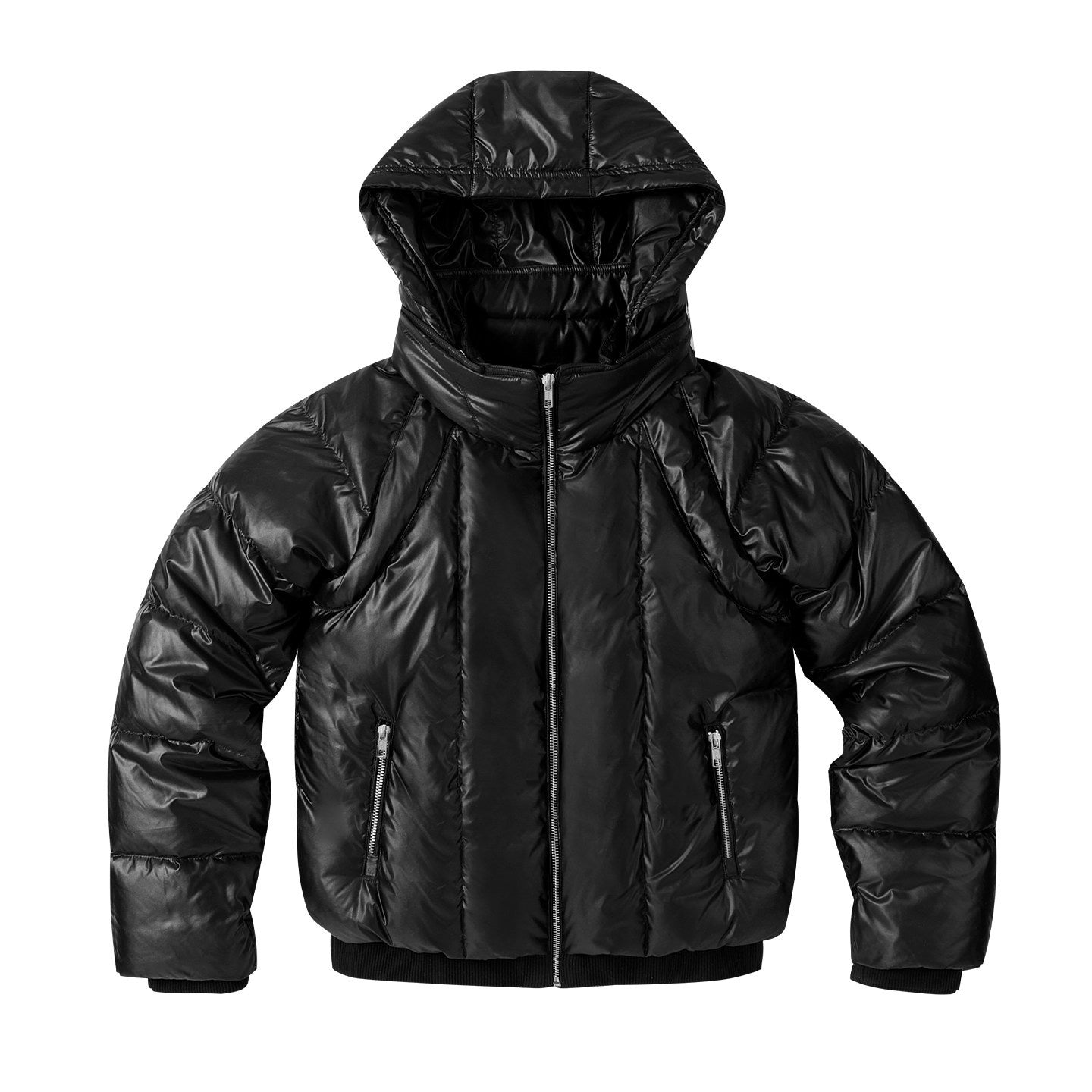 Night_Lab_Shiny_Warm_Fleece_Hooded_Regular_Fit_Youth_Black_Zip_Pockets_Down_Jackets_MISSTT