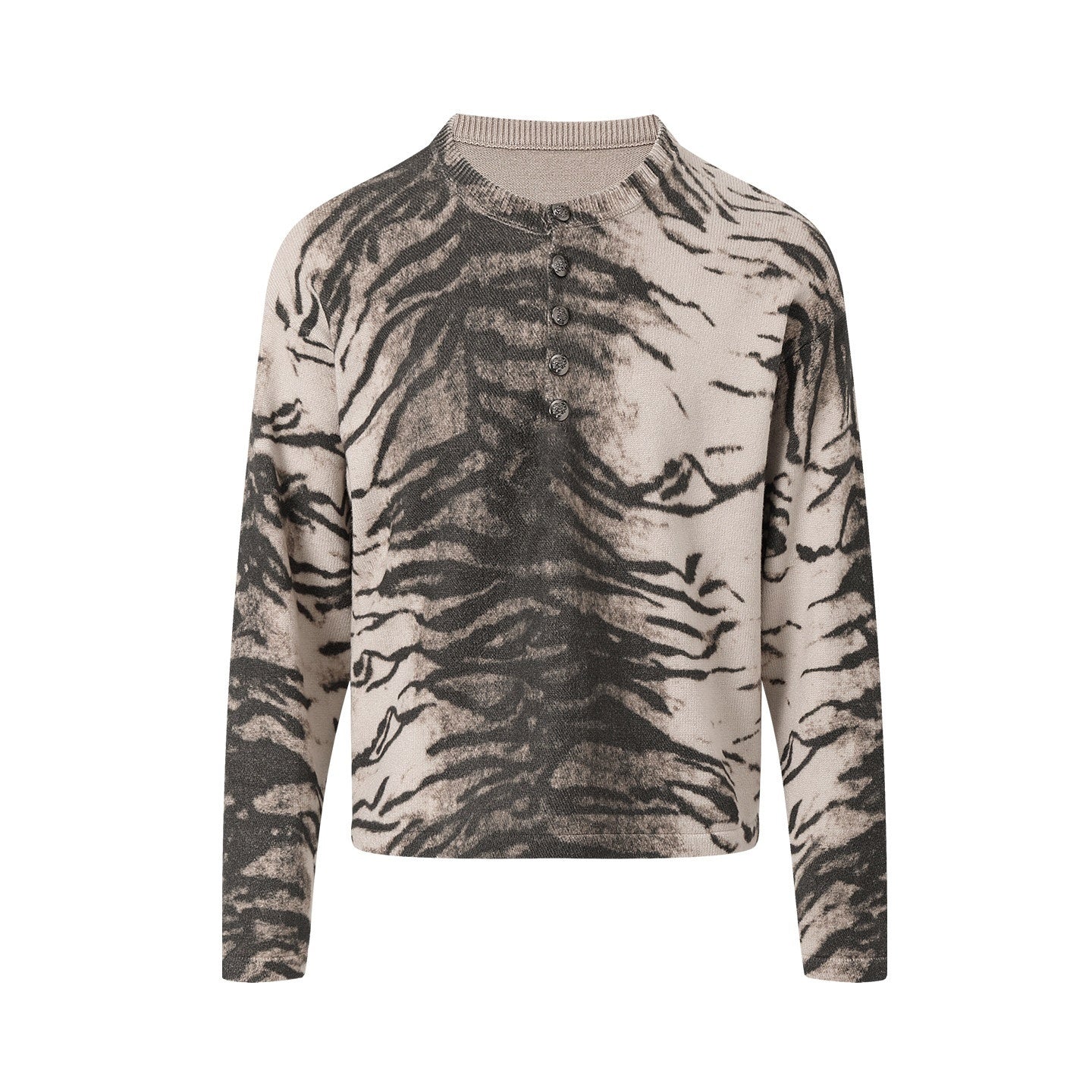 Night_Lab_Soft_Warm_Vintage_Loose_Henley_Zebra_Stripe_Unisex_Youth_Viscose_Sweaters_MISSTT