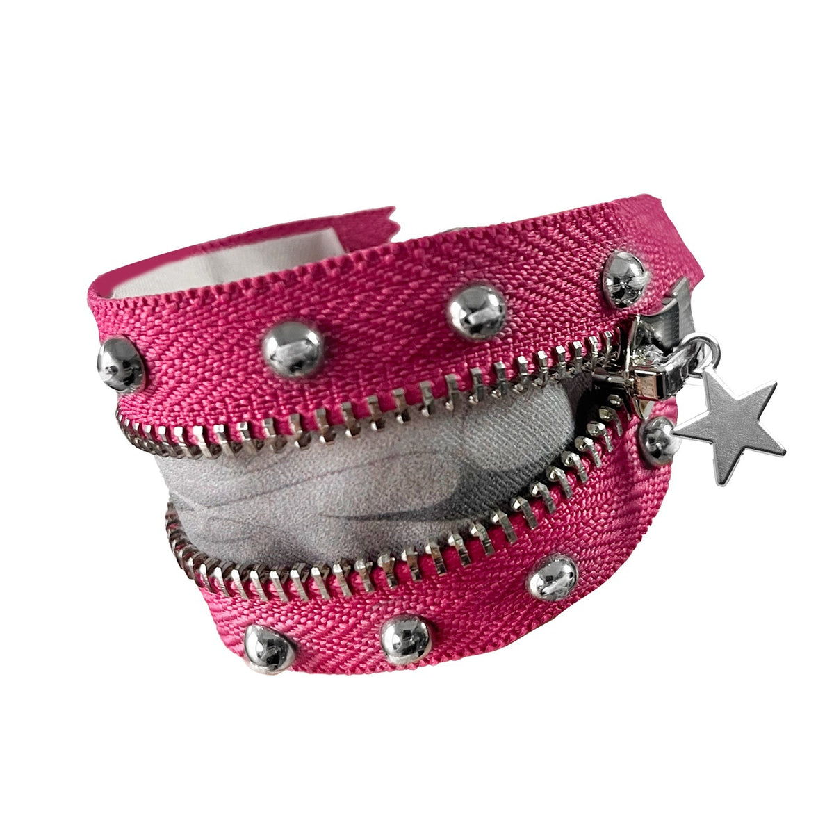 Night_Lab_Vintage_Skull_Rivet_Patchwork_Handmade_Zipper_Women's_Mixed_Material_Bracelets_1051131141289_MISSTT