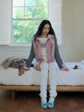 No_nuts_Gray_Pink_Patchwork_Knit_Stand_Collar_Short_Women's_Eco_Faux_Fur_Coats_996501900211_MISSTT