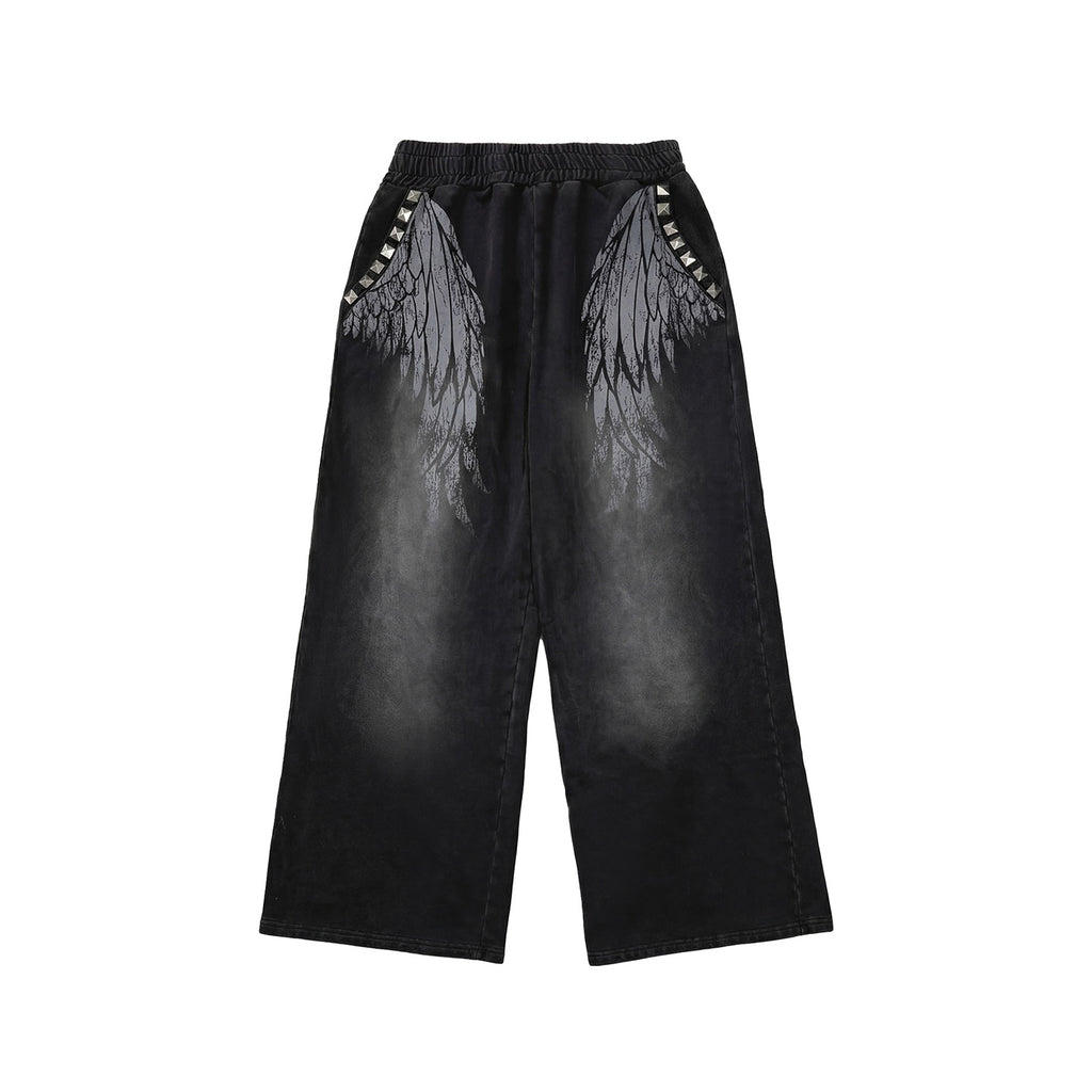 NumbAsia_Broken_Wings_Wing_Print_Studded_Washed_Distressed_Women's_Cotton_Sweatpants_1038000926944_MISSTT