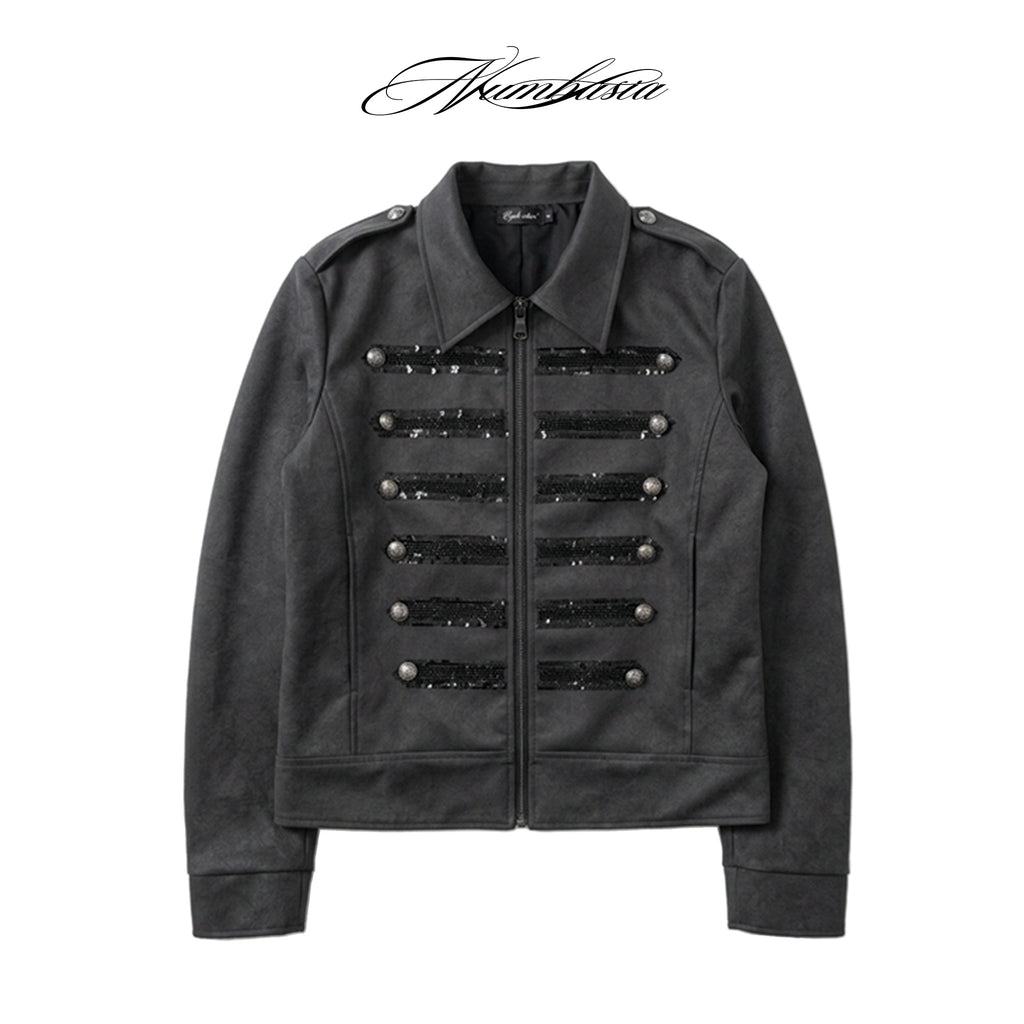NumbAsia_Court_Style_Button_Sequin_Embroidered_Epaulet_Pu_Women's_Leather_Jackets_1090426101558_MISSTT