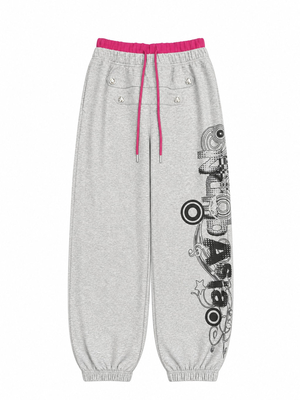 NumbAsia_Court_Style_Contrast_Button_Print_Loose_Fit_Women's_Cotton_Sweatpants_1073970916940_MISSTT
