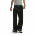 NumbAsia_Green_Heavy_Rivet_Multi_Pocket_Pleated_Slim_Flare_Women's_Cotton_Cargo_Pants_1049912335185_MISSTT