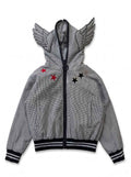 NumbAsia_Houndstooth_Wing_Star_Print_Women's_Polyester_Zip-up_Hoodies_1082783271551_MISSTT