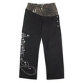 NumbAsia_Leopard_Print_Musical_Note_Embroidered_Slanted_Waist_Women's_Cotton_Baggy_Selvedge_Jeans_1059665860544_MISSTT