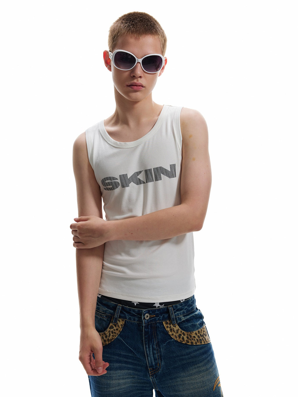 NumbAsia Ribbed Base Layer Slim Curve Women's Cotton Stretch Tank Tops