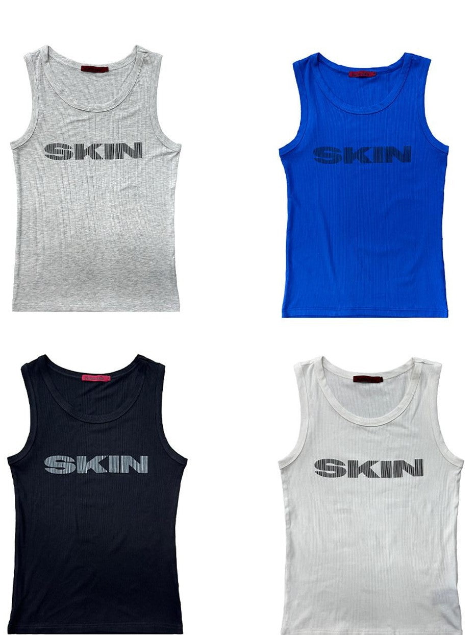 NumbAsia Ribbed Base Layer Slim Curve Women's Cotton Stretch Tank Tops