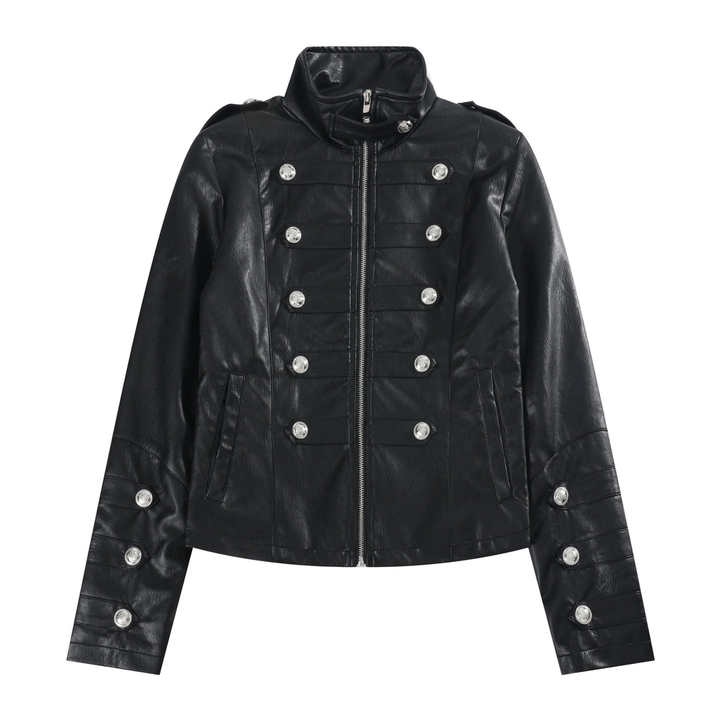 NumbAsia_Royal_Button_Epaulet_Waist_Cinched_Slim_Fit_Women's_Pu_Leather_Jackets_1071999838443_MISSTT