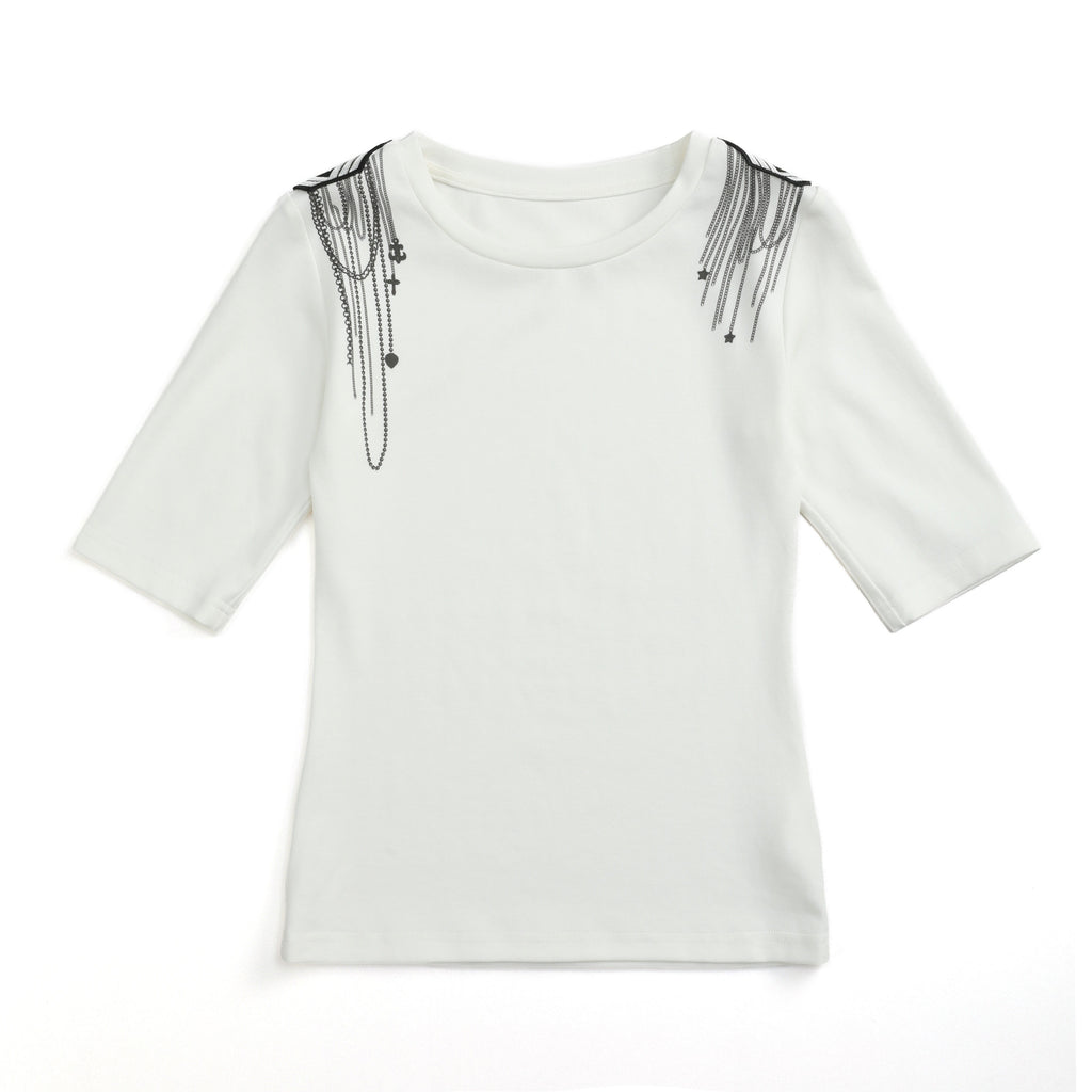 NumbAsia_Shoulder_Chain_Cross_Print_Embroidered_Wide_Neck_Women's_Short_Sleeve_T-shirts_1020705411581_MISSTT