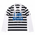 NumbAsia_Silver_Foil_Slogan_Striped_Faux_Layered_Polo_Women's_Cotton_Long_Sleeve_T-shirts_1064818810132_MISSTT