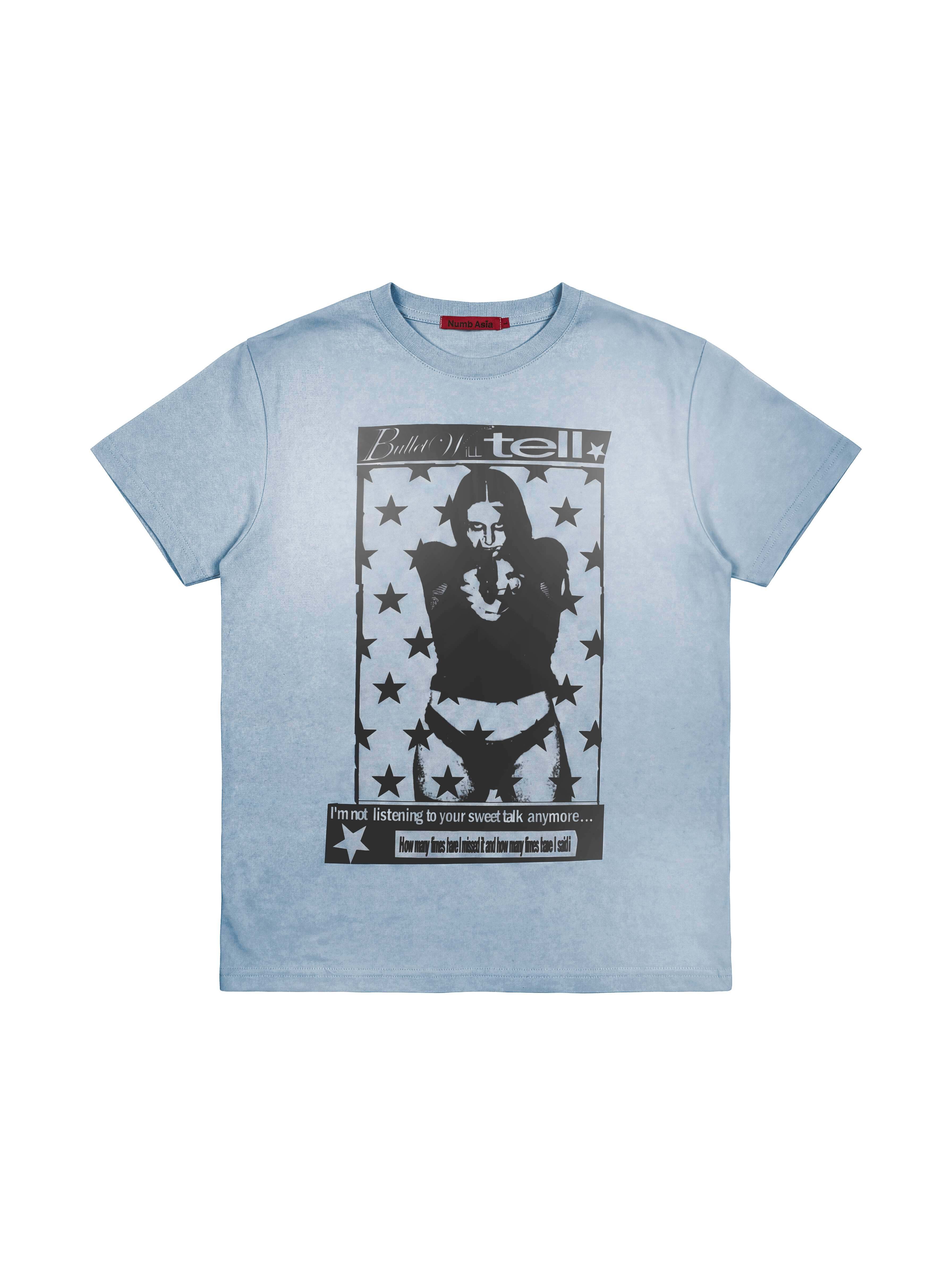 NumbAsia_Star_Slogan_Print_Washed_Light_Blue_Women's_Cotton_Short_Sleeve_T-shirts_1041970641417_MISSTT