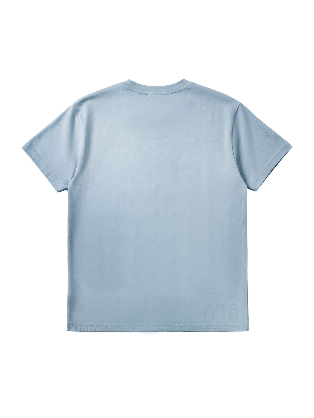 NumbAsia Star Slogan Print Washed Light Blue Women's Cotton Short Sleeve T-shirts