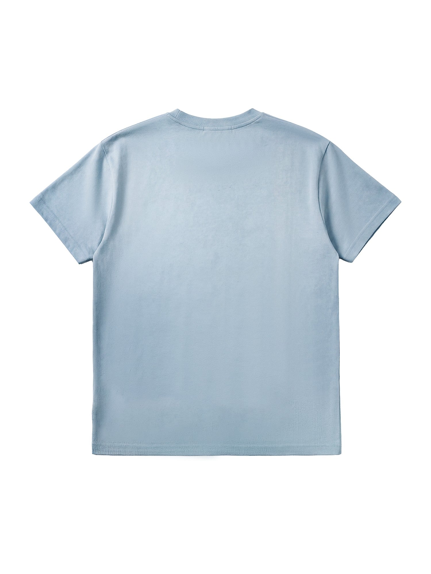 NumbAsia Star Slogan Print Washed Light Blue Women's Cotton Short Sleeve T-shirts