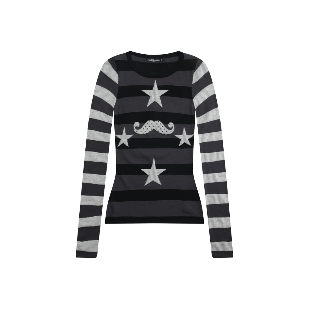 NumbAsia_Star_Striped_Spliced_Slim_Fit_Women's_Polyester_Long_Sleeve_T-shirts_1084077294916_MISSTT