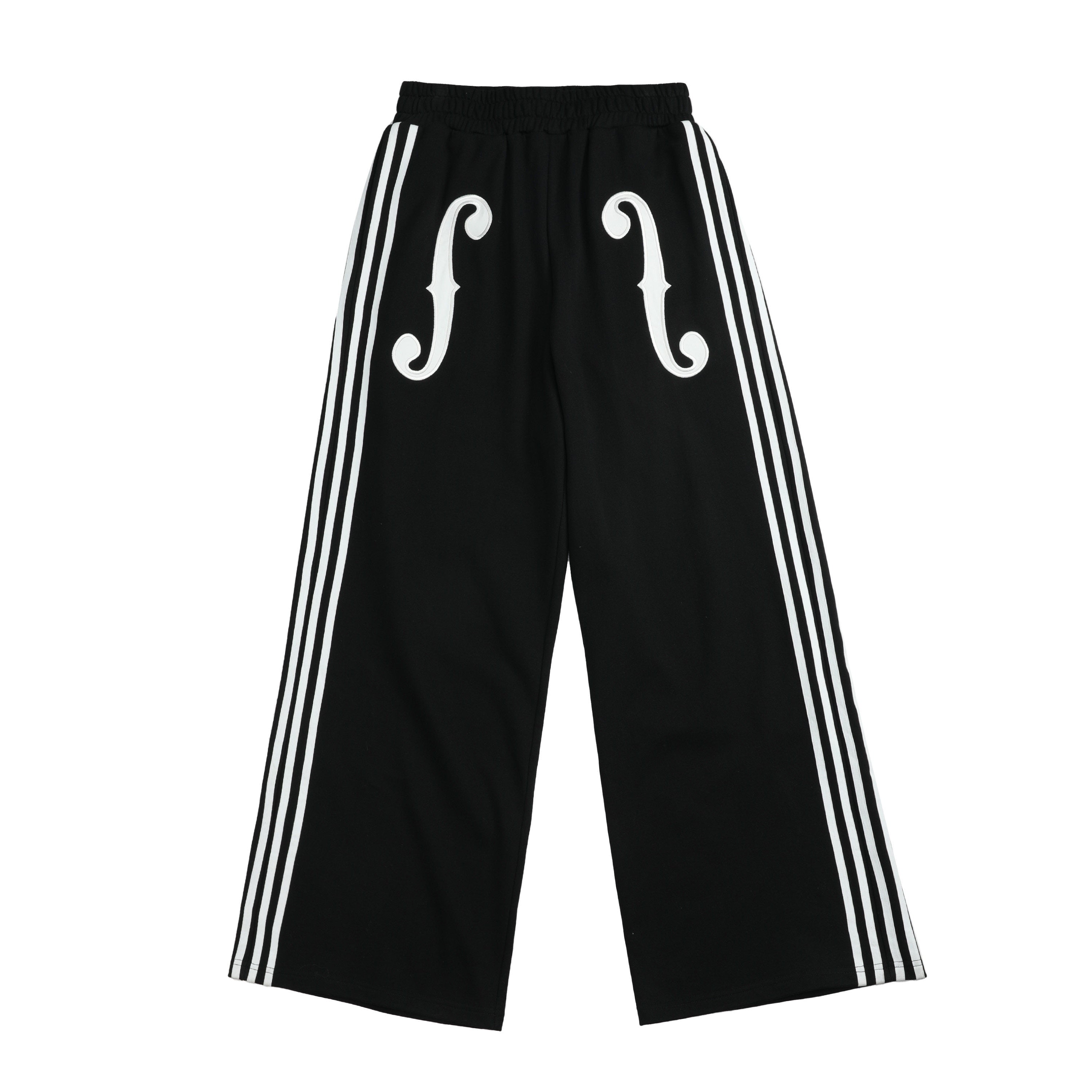 NumbAsia_Violin_Note_Applique_Embroidered_Striped_Women's_Cotton_Wide-leg_Pants_1021344310495_MISSTT