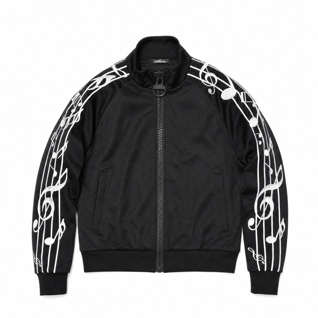 NumbAsia_Violin_Note_Striped_Embroidery_Zip_Women's_Polyester_Harrington_Jackets_1065833733398_MISSTT