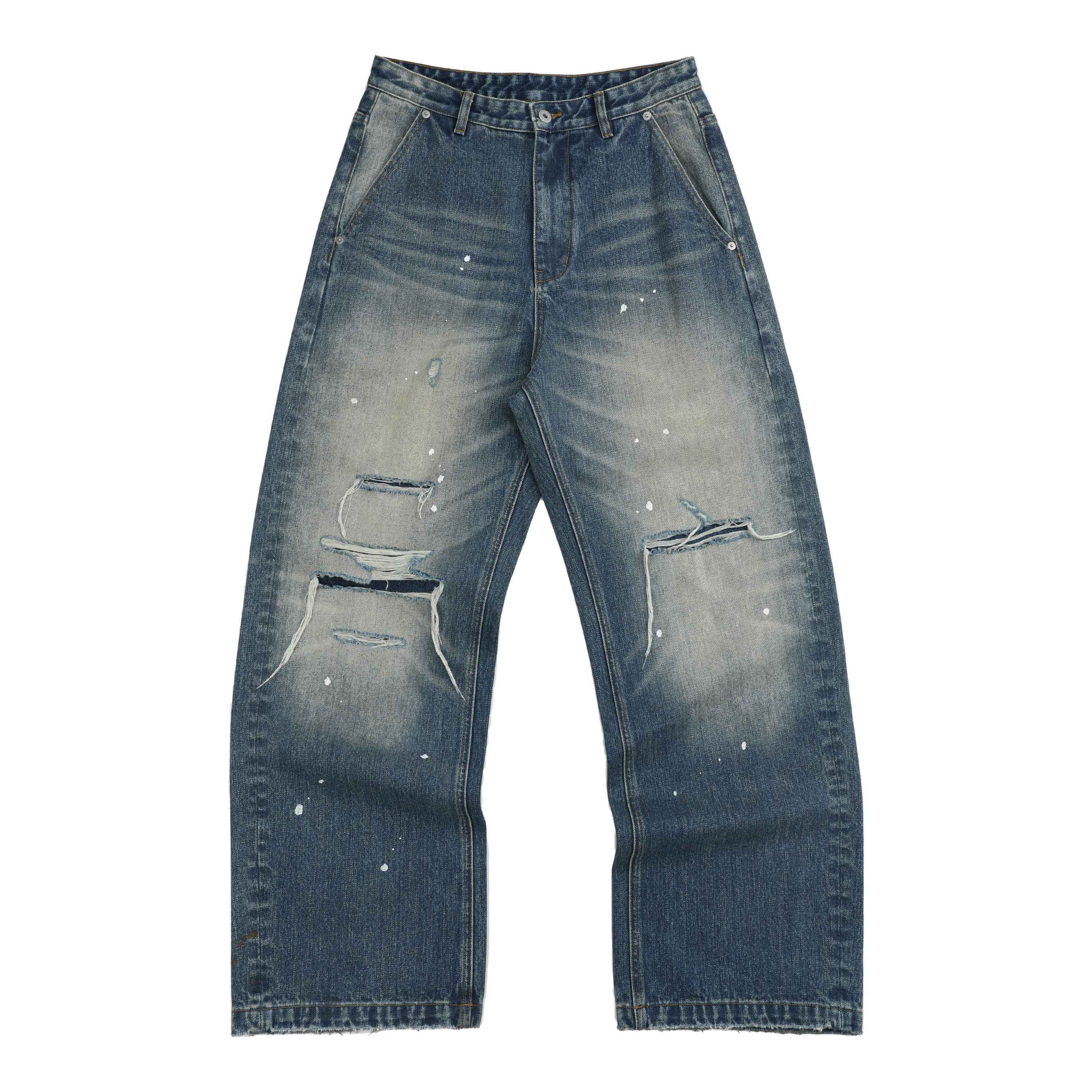 NumbAsia_Washed_Leopard_Star_Flag_Print_Ripped_Patched_Women's_13oz_Denim_Wide-leg_Jeans_1022029213050_MISSTT