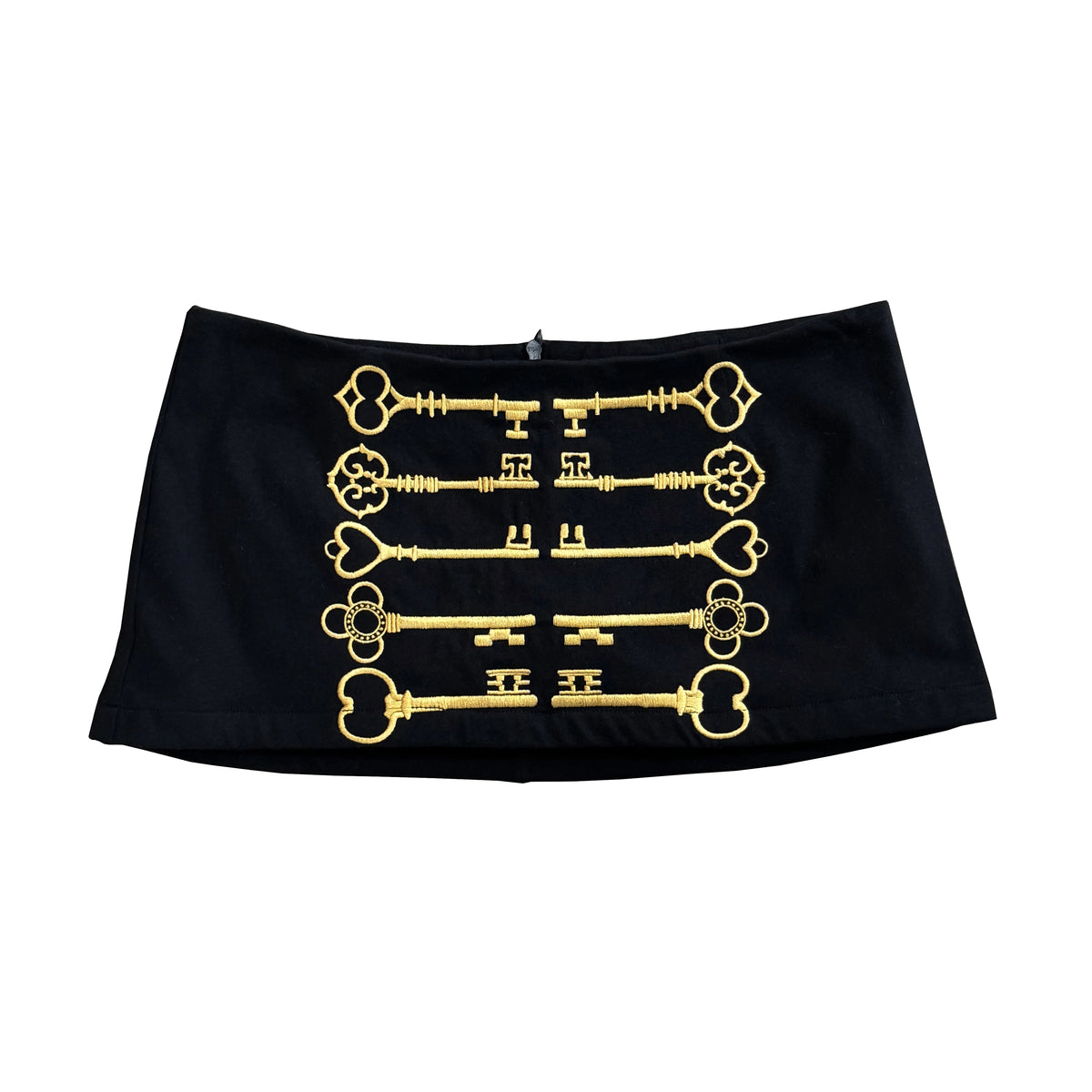 FOURFORTY_Key_Embroidered_Low_Rise_Slim_Fit_Cotton_Women's_Mini_Skirts_1033403080960_MISSTT