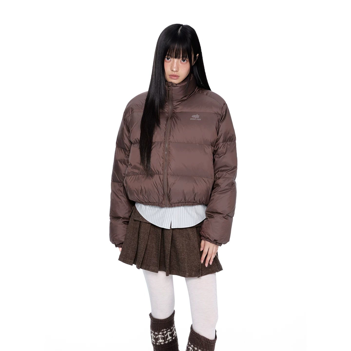 EZEK_Puffer_Printed_Stand_Collar_Short_Women's_Nylon_Down_Jackets_982383512015_MISSTT