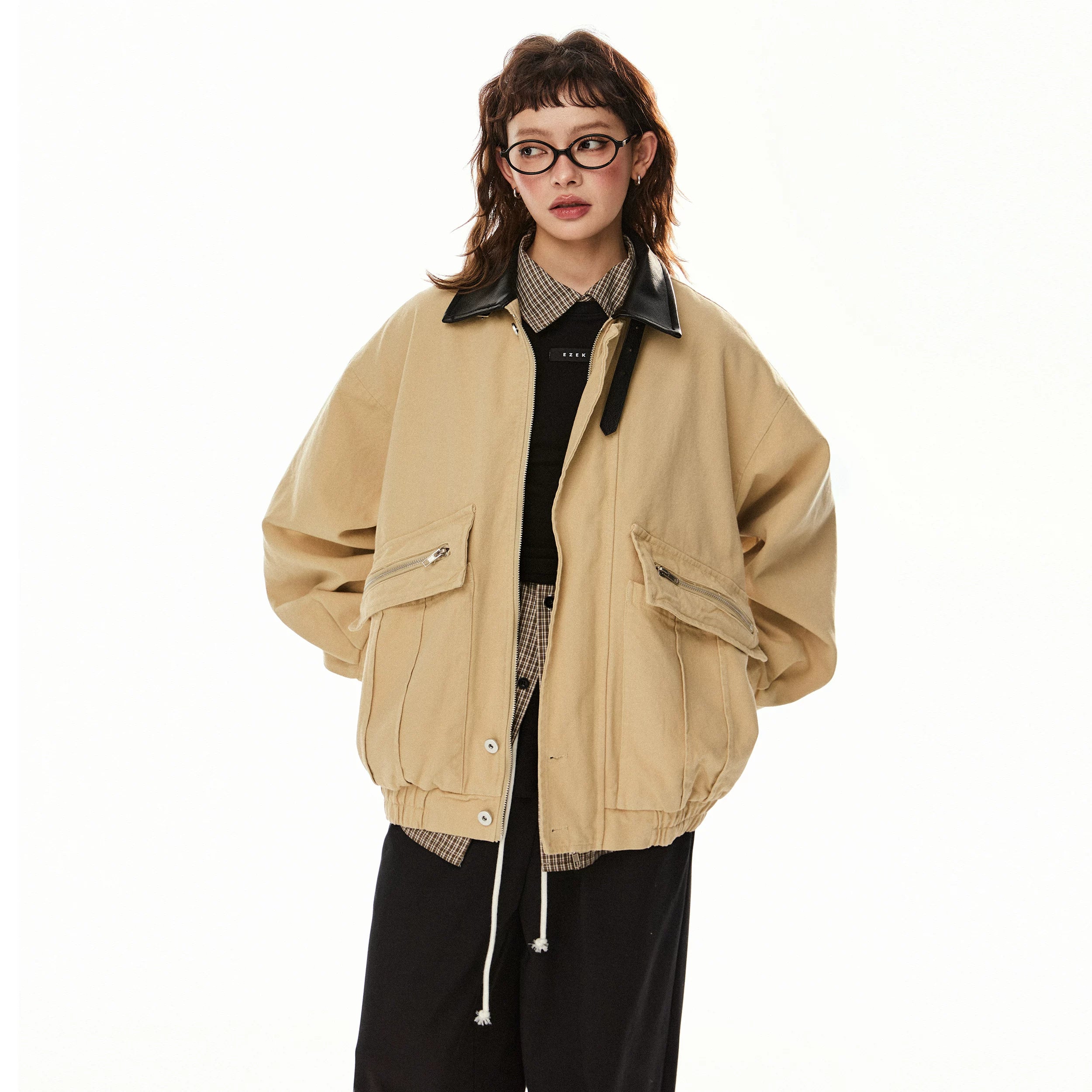 EZEK_Vintage_Barn_Large_Pocket_Zip_Collar_Women's_Cotton_Utility_Jackets_870778181221_MISSTT