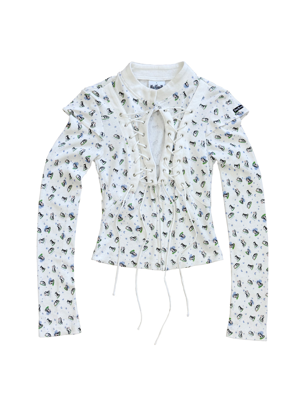 FOURFORTY_Cute_Lace_Up_Print_Court_Women's_Cotton_Long_Sleeve_T-shirts_1083335894210_MISSTT