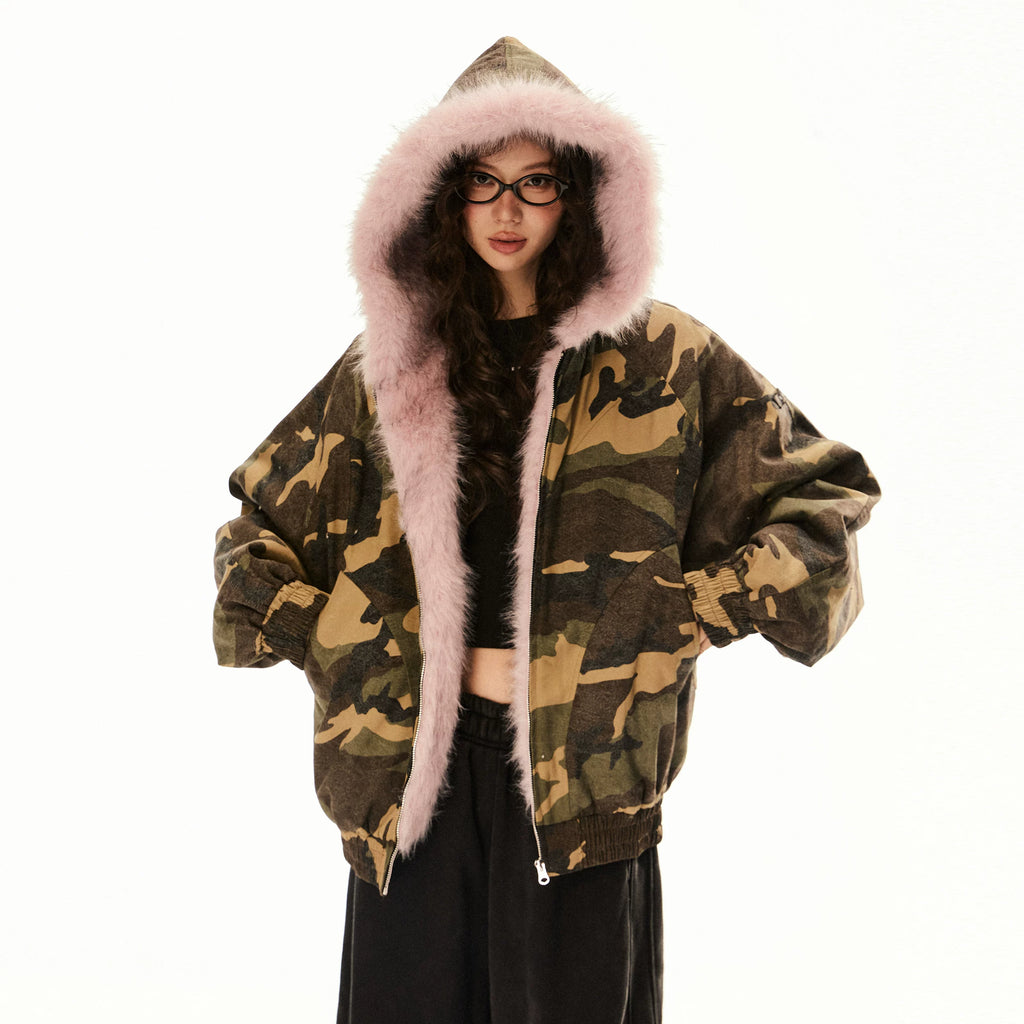 EZEK_Camo_Furry_Hooded_Workwear_Zipper_Women's_100_Percent_Cotton_Puffer_Jackets_846894766956_MISSTT