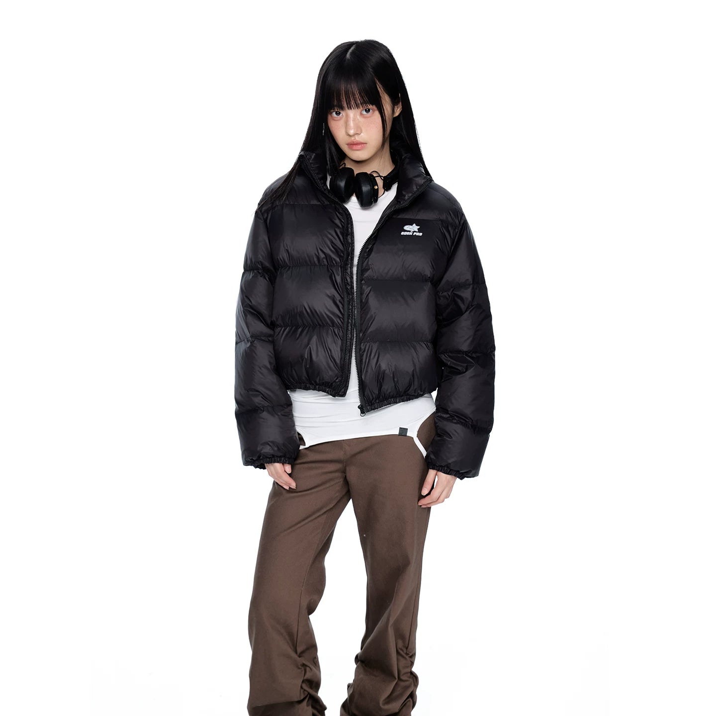 EZEK_Puffer_Printed_Stand_Collar_Short_Women's_Nylon_Down_Jackets_982383512015_MISSTT