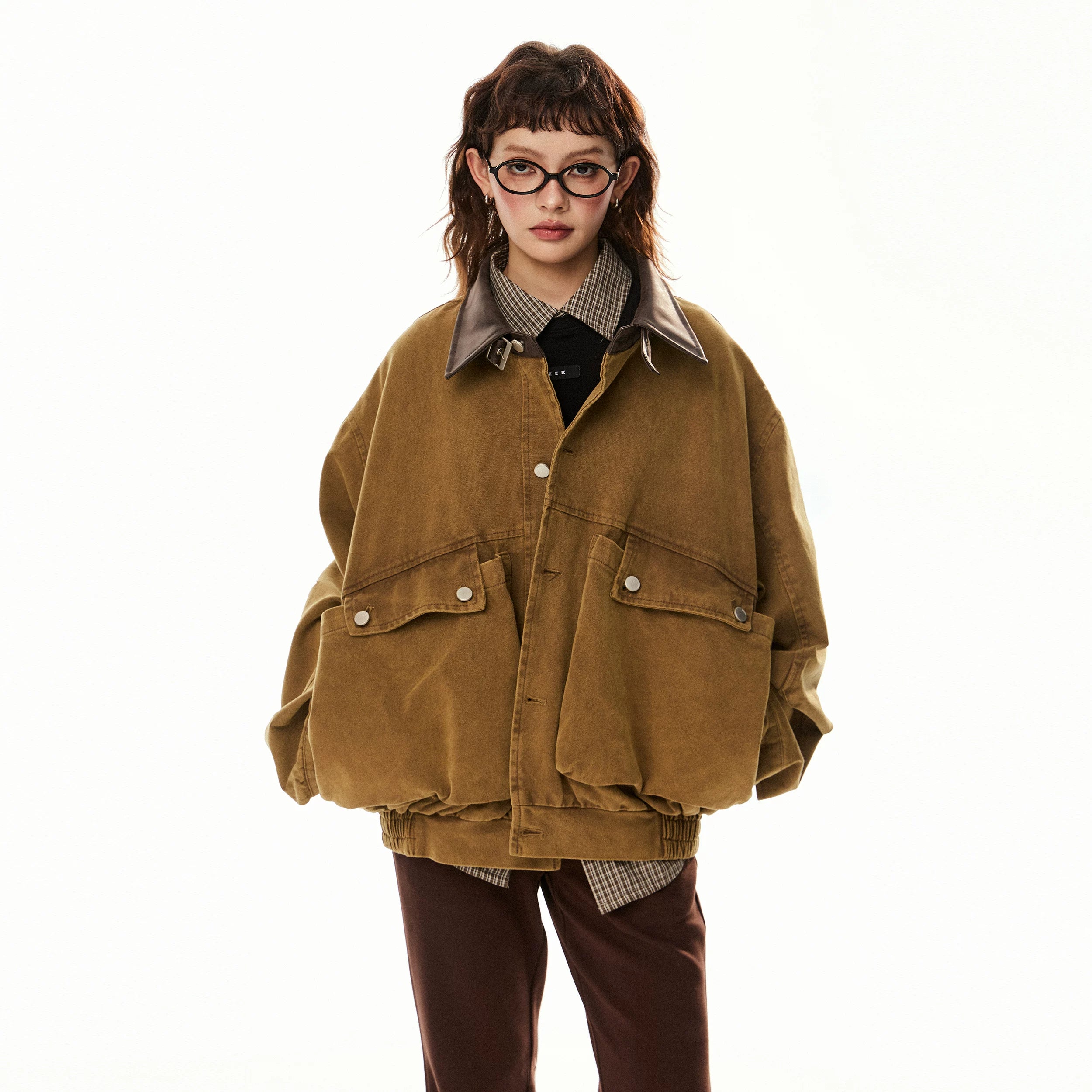 EZEK_Washed_Large_Pocket_American_Barn_Style_Vintage_Women's_Cotton_Utility_Jackets_870292542541_MISSTT